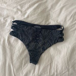 Acacia swim high waisted snakeskin bottoms